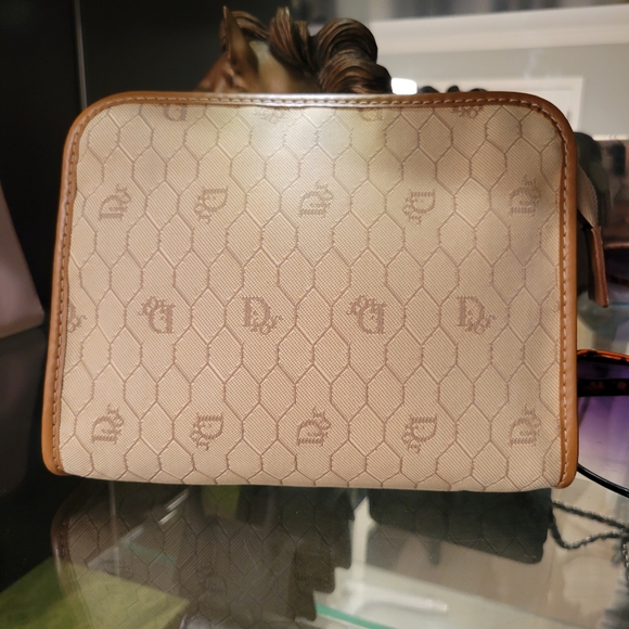 Dior Handbags - CHISTIAN DIOR  Honeycomb Coated Canvas Clutch